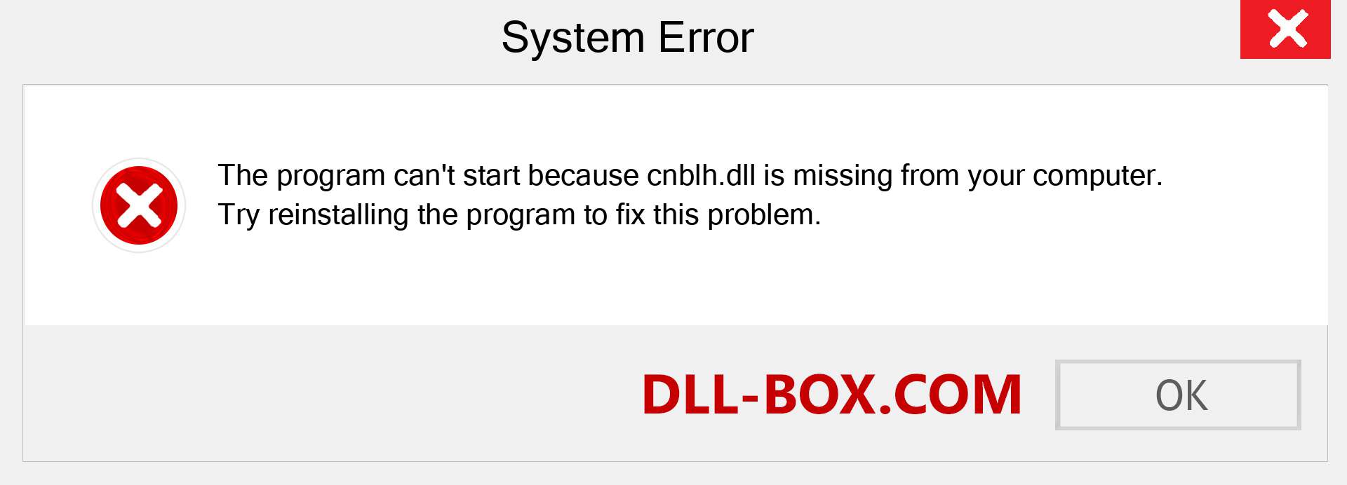  cnblh.dll file is missing?. Download for Windows 7, 8, 10 - Fix  cnblh dll Missing Error on Windows, photos, images