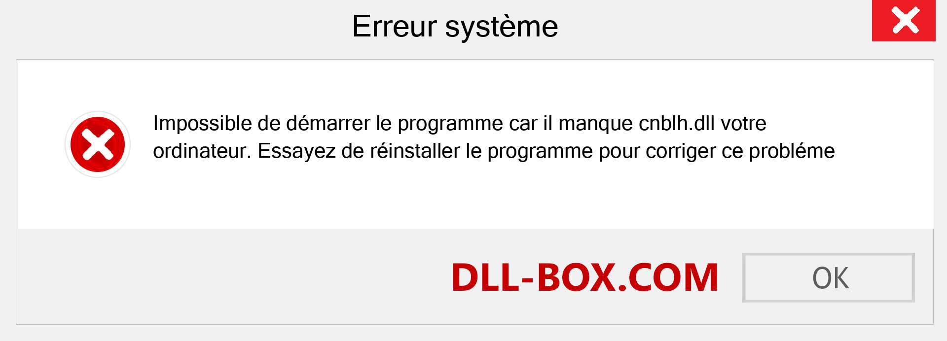 Le fichier cnblh.dll est manquant ?. Télécharger pour Windows 7, 8, 10 - Correction de l'erreur manquante cnblh dll sur Windows, photos, images