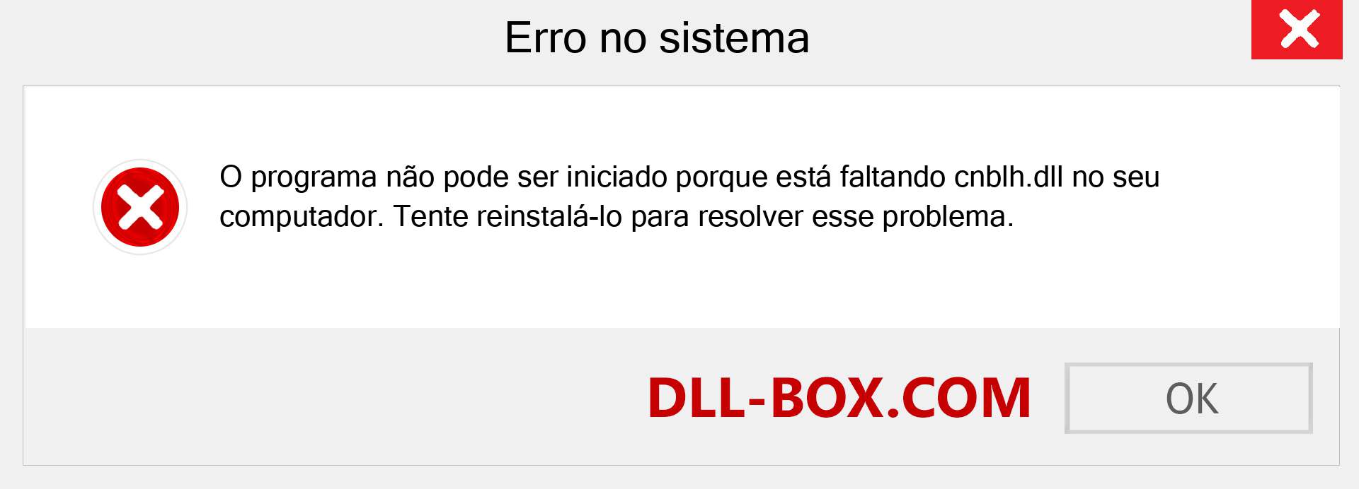 Arquivo cnblh.dll ausente ?. Download para Windows 7, 8, 10 - Correção de erro ausente cnblh dll no Windows, fotos, imagens